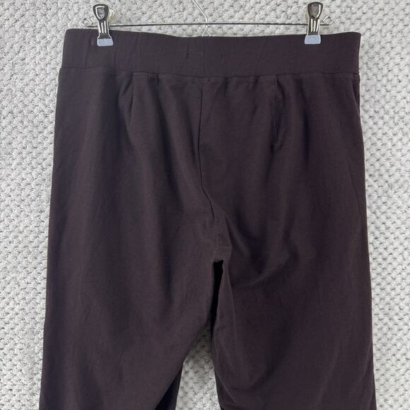 Eileen Fisher Pants Womens M Brown Stretch Pull On Lightweight Casual Mid Rise - Picture 6 of 12